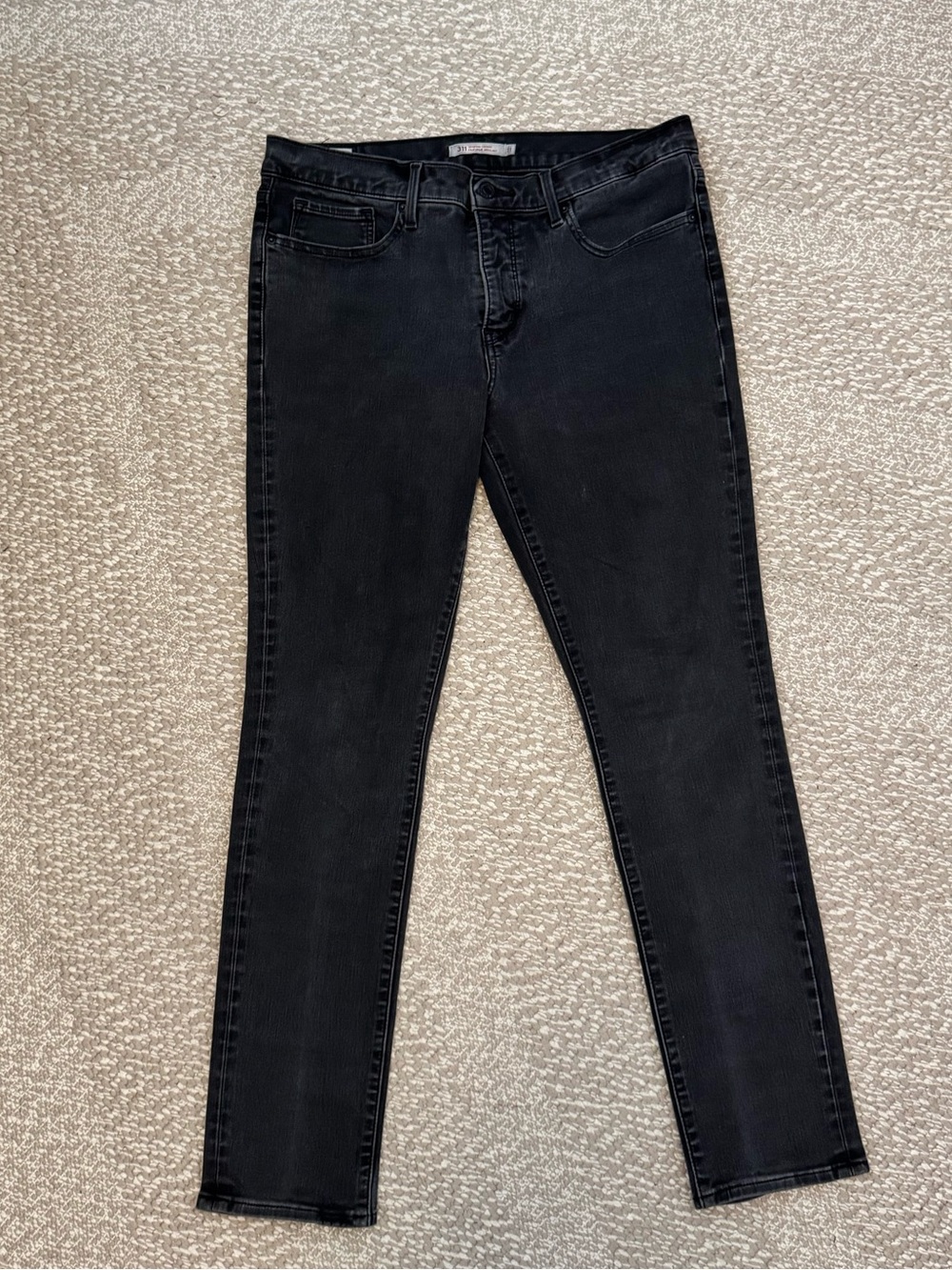 Women’s Levi's 311 Premium Black Skinny Jeans Size 31 Good Condition